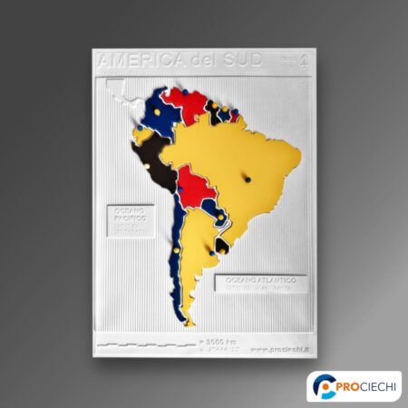 America del Sud politica componibile a colori